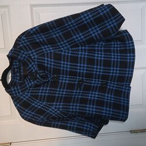 The Limited Black/Blue plaid jacket size: m